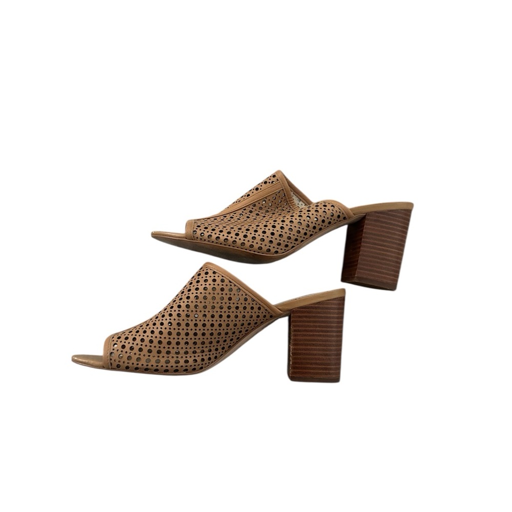 Louise et Cie Tan Perforated Mules